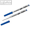 Montblanc Kugelschreibermine, Strichst?rke: B, Royal Blue, 2er Pack, MB128215