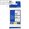 Brother Beschriftungsband, 24 mm x 8 m, laminiert, schwarz auf wei?, TZe-FX251