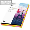 Papier color DIN A4 - 80 g/qm, EU-Ecolabel, Neonfarben - 4 Farben Mix, 200 Blatt
