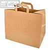 Papier-Tragetaschen, max. 5 kg, 320 x 170 x 270 mm, 70 g/qm, braun, 8x 50 St.