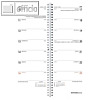 Wochenkalender, 1 Woche/1 Seite, 10.5 x 29.5 mm Hochformat, Kartoneinband