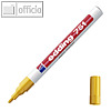 Edding Lackmarker paint-marker 751, Rundspitze: 1-2 mm, permanent, gelb, 751-005