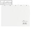 Leitregister DIN A5 quer, Kunststoff, 25-teilig, 5/5 Teilung, wei?, 3650-02