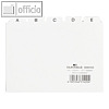 Leitregister DIN A6 quer, Kunststoff, 25-teilig, 5/5 Teilung, wei?, 366002