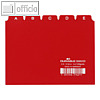 Leitregister DIN A6 quer, Kunststoff, 25-teilig, 5/5 Teilung, rot, 3660-03