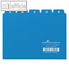 Durable Leitregister, DIN A6 quer, 5/5 Teilung, A-Z, Kunststoff, blau, 3660-06