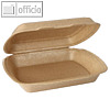 Men?boxen mit Klappdeckel, ungeteilt, 7 x 20.5 x 24 cm, XPP, beige, 200 St?ck