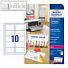 Visitenkarten PREMIUM, 85 x 54 mm, 270g/m?, satiniert, beidseitig, Laser, 100 St