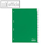 Kunststoff-Register DIN A4, blanko Taben, Schilder bedruckbar, 20-tlg., grün