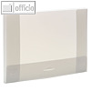 Dokumenten-Box A4, R?cken: 35 mm, neutral, PP, transparent, 10 St?ck, 30905-04