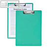 FolderSys Klemmbrett DIN A4, 316x228 mm, neutral, PP, grün, 30 Stück, 80901-50