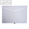 Sichttasche DIN A1 quer, 62 x 89 cm, mit Druckknopf, PP, farblos, 1027-01-001