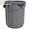 Abfalltonne/-container, 75 Liter, 495 x 581 mm, mit L?ftungskan?len, PP, grau