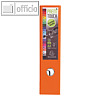 Ordner Prem Touch, DIN A4 Maxi, R?cken 80 mm, PP, orange, 10 St?ck, 53344E