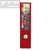 Ordner Prem Touch, DIN A4 Maxi, R?cken 80 mm, PP, bordeaux, 10 St?ck, 53304E