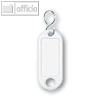 Wedo Schlüsselanhänger, Kunststoff mit S-Metallhaken, weiß, 262803400