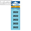 Ordner-Inhaltsschild Jahreszahlen 2022, selbstklebend, 60 x 26 mm, blau, 100 St.