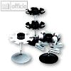 Wedo Stempeltr?ger, rund 6-fach 1 Etage, lichtgrau, 064 637
