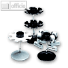 Wedo Stempeltr?ger rund 8-fach, 1 Etage, lichtgrau, 64837