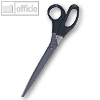 Wedo Edelstahlschere, 25,5 cm, Griff aus ABS-Kunststoff, schwarz, 97710 N