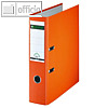 LEITZ Kunststoffordner 180°, Rückenbreite 80 mm, PP, orange, 20 Stück,1013-50-45