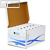 Archiv-Set BANKERS BOX Basic Maxi plus, 1 Archiv + 6 Schachteln, Karton, blau