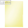 LEITZ Sichthülle PREMIUM, DIN A4, 150my, PVC, gelb glasklar, 10 Stück,4100-00-15