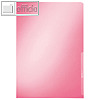 LEITZ Sichth?lle PREMIUM, DIN A4, 150my, PVC, rot glasklar, 10 St?ck, 4100-00-25