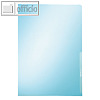 LEITZ Sichthülle PREMIUM, DIN A4, 150my, PVC, blau glasklar, 10 Stück,4100-00-35