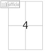 officio Universaletiketten, 105 x 148 mm, permanent, 400 St?ck, 8717