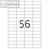 officio Universaletiketten, 52.5 x 21.2 mm, permanent, 5.600 St?ck, KF10638