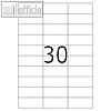 officio Universaletiketten, 70 x 29.7 mm, permanent, 3.000 St?ck, 8703
