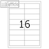 officio Universaletiketten, 96.5 x 33.9 mm, permanent, 1.600 St?ck, 8710