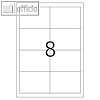 officio Universaletiketten, 96.5 x 67.7 mm, permanent, 800 St?ck, 8739