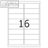 officio Universaletiketten, 99.1 x 33.9 mm, permanent, 1.600 St?ck, 8756