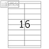 officio Universaletiketten, 105 x 33.8 mm, permanent, 1.600 St?ck, 8732