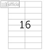 officio Universaletiketten, 105 x 37 mm, permanent, 1.600 St?ck, 8712