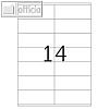 officio Universaletiketten, 105 x 41 mm, permanent, 1.400 St?ck, 5765