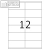 officio Universaletiketten, 105 x 48 mm, permanent, 1.200 St?ck, 5767