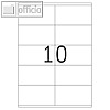 officio Universaletiketten, 105 x 57 mm, permanent, 1.000 St?ck, 5752