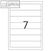 officio Universaletiketten, 192 x 38 mm, permanent, 700 St?ck, 8721