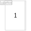 officio Universaletiketten, 200 x 297 mm, permanent, 100 St?ck, 8719