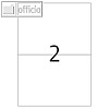 officio Universaletiketten, 210 x 148 mm/DIN A5, permanent, 200 St?ck, 5754