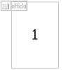 officio Universaletiketten, 210 x 297 mm/DIN A4, permanent, 100 St?ck, 5769