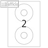 officio CD Etiketten - ?117 mm, permanent, 160 St?ck, 8696