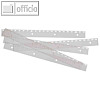 GBC Abheftstreifen FileStrips für CombBind, 21 Löcher, PVC, 100 Stück, IB410215