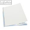 GBC Einbanddeckel LeatherGrain, A4, Karton 250g/qm, weiß, 100 St., CE040070