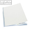 GBC Einbanddeckel LeatherGrain, A4, Karton 250g/qm, wei?, 100 St., CE040070