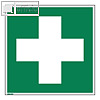 officio Hinweisschild "Erste Hilfe", E03, 20 x 20 cm, PVC, gr?n/wei?, 195050200