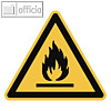 Hinweisschild "Feuerschutz", 20 x 20 x 20 cm, PVC, gelb/schwarz, 195049700